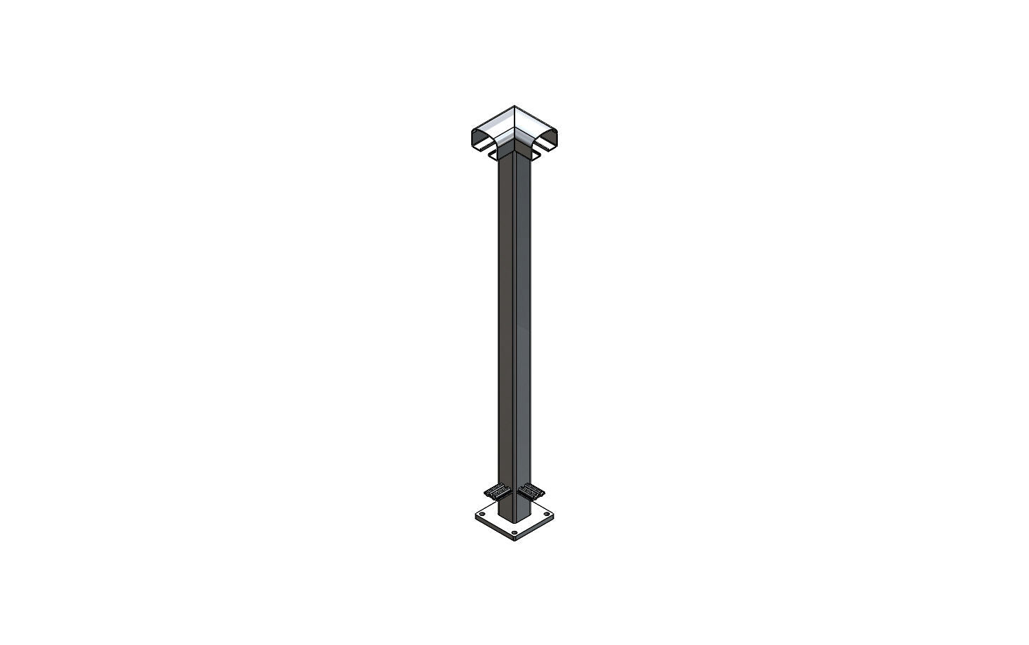 Surface Mounted Picket Railing Posts