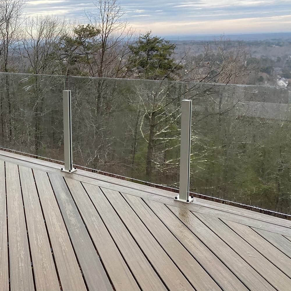 Topless Glass Inline Post